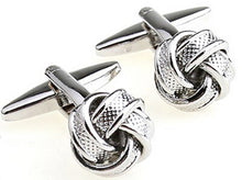 Load image into Gallery viewer, Free shipping Black Cufflinks for men fashion knot design top quality copper hotsale cufflinks whoelsale&amp;retail