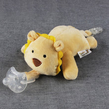 Load image into Gallery viewer, 1Pc Cute Baby Cartoon Dummy Pacifier Chain Clips Newborn Plush Animal Toys Toddler Soother Nipples Holder (not include Pacifier)