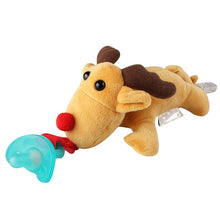 Load image into Gallery viewer, 1Pc Cute Baby Cartoon Dummy Pacifier Chain Clips Newborn Plush Animal Toys Toddler Soother Nipples Holder (not include Pacifier)