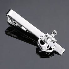 Load image into Gallery viewer, DY New and high quality laser engraving tie clip  fashion style  gold  silver and black men's business tie pin Free Delivery